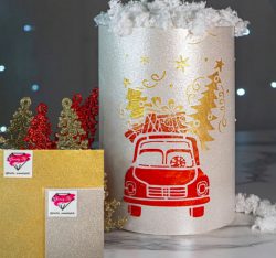 Изображение Мерцающая съедобная бумага "Shimmer edible paper" СЕРЕБРО, лист А4